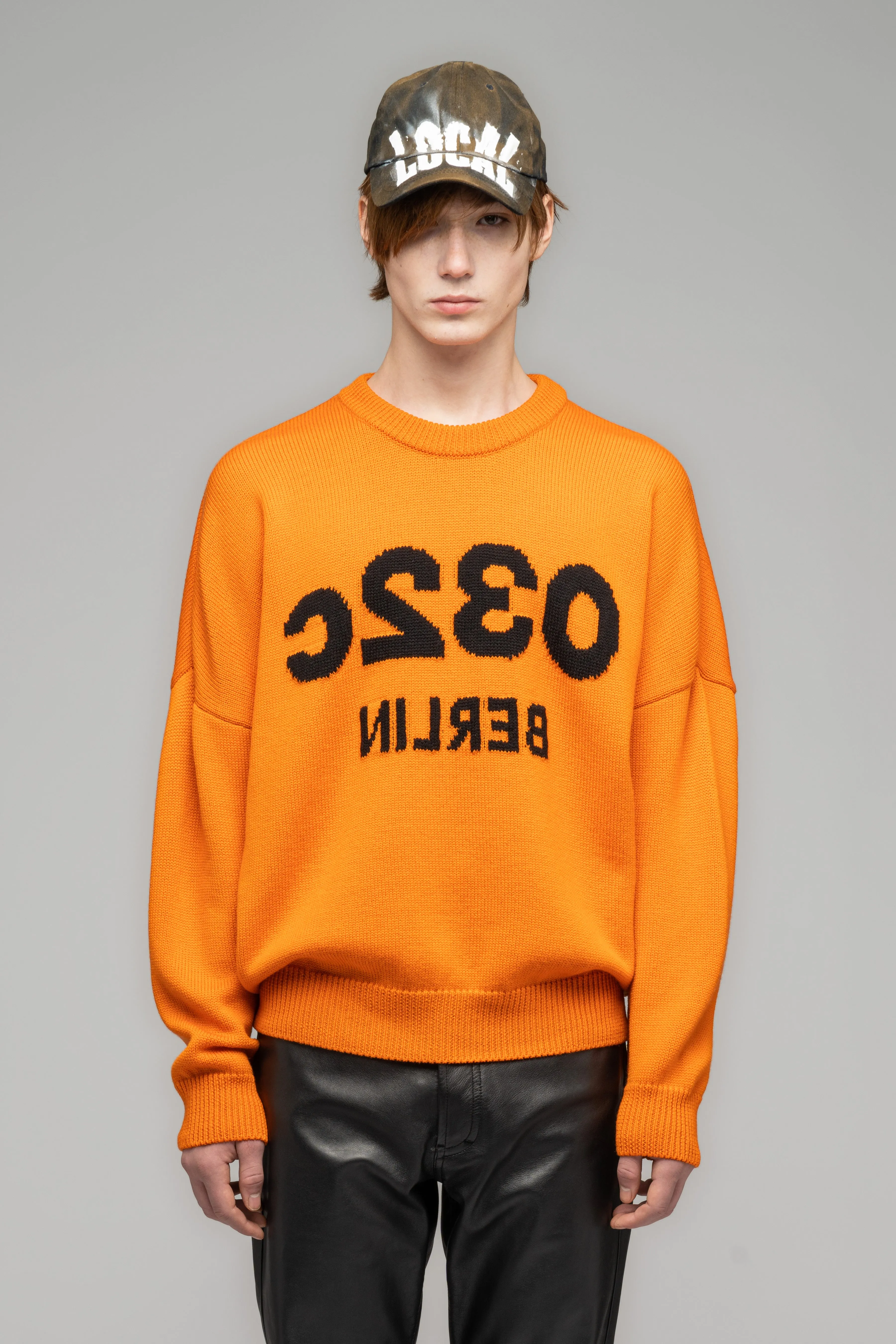 "SELFIE" SWEATER "SAFETY" ORANGE