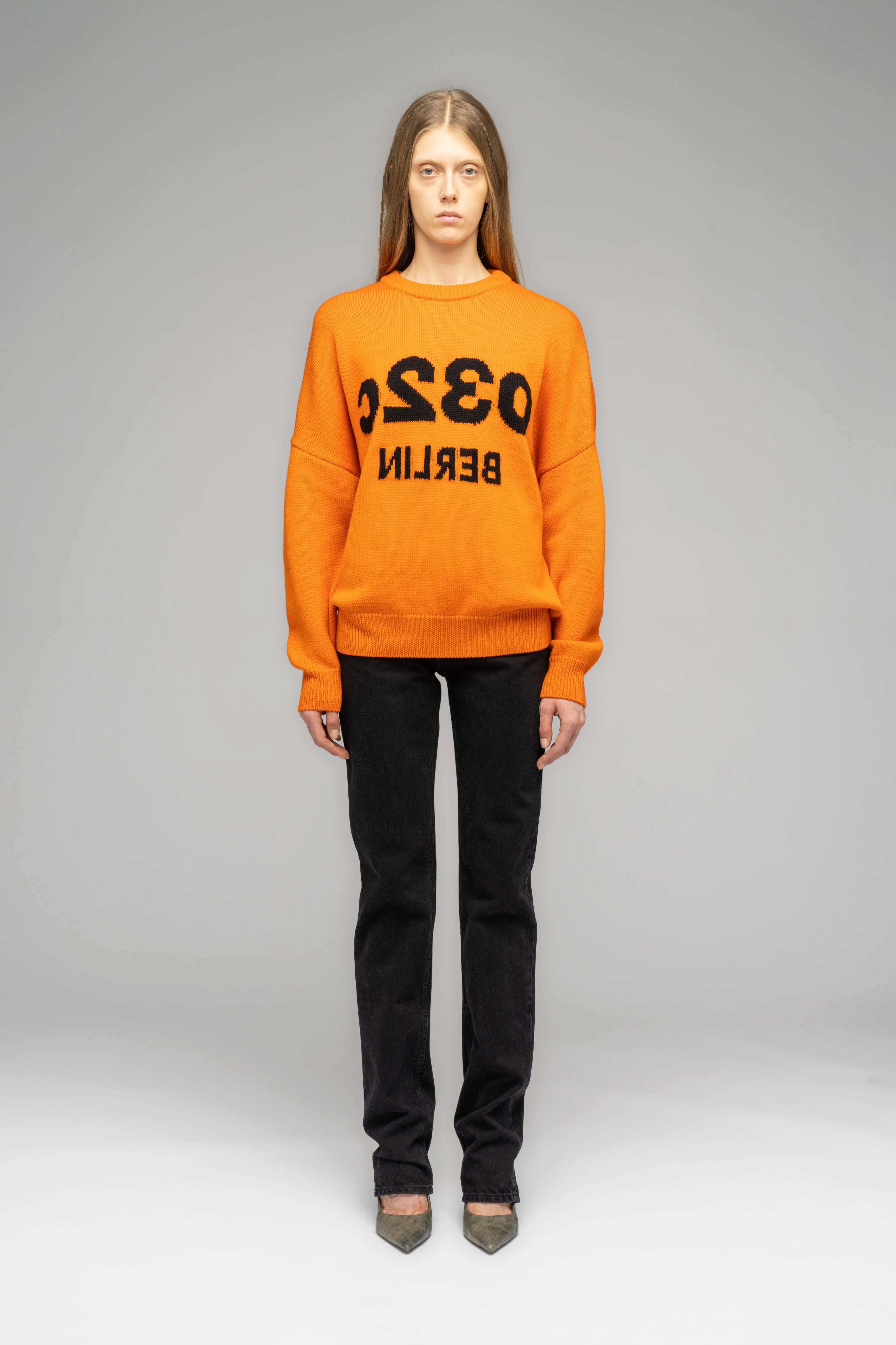 "SELFIE" SWEATER "SAFETY" ORANGE