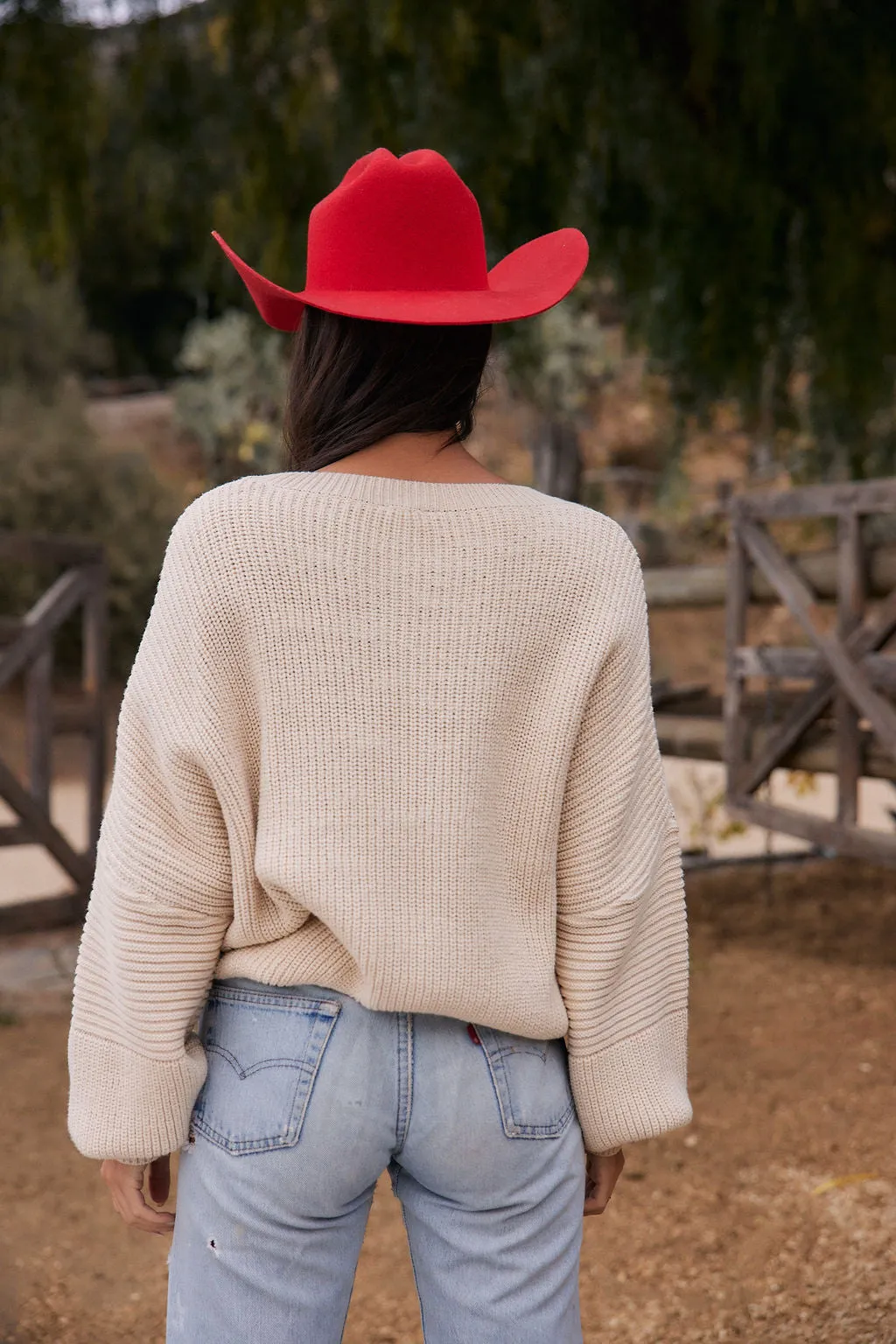 Samantha Beige Knit Sweater