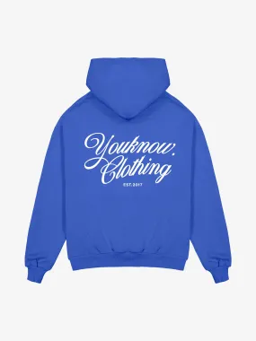 SCRIPT HOODIE | BLUE