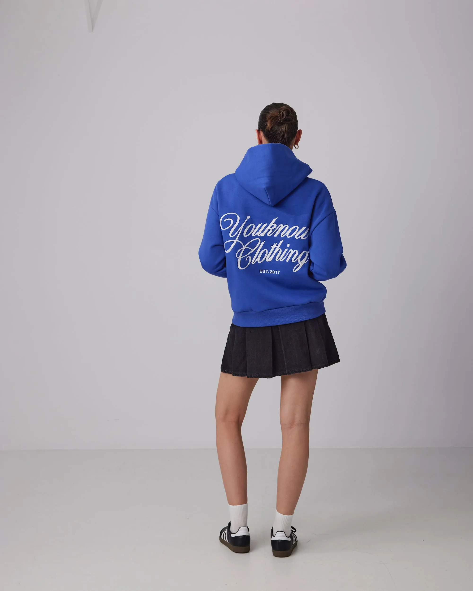 SCRIPT HOODIE | BLUE