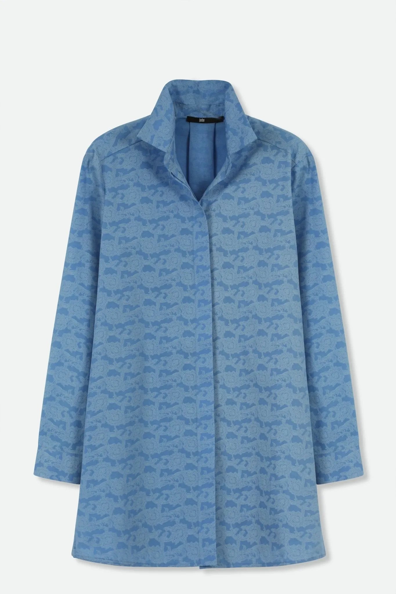 SELLA SHIRT IN ITALIAN COTTON SHIRT SKY PAINTING BLUE