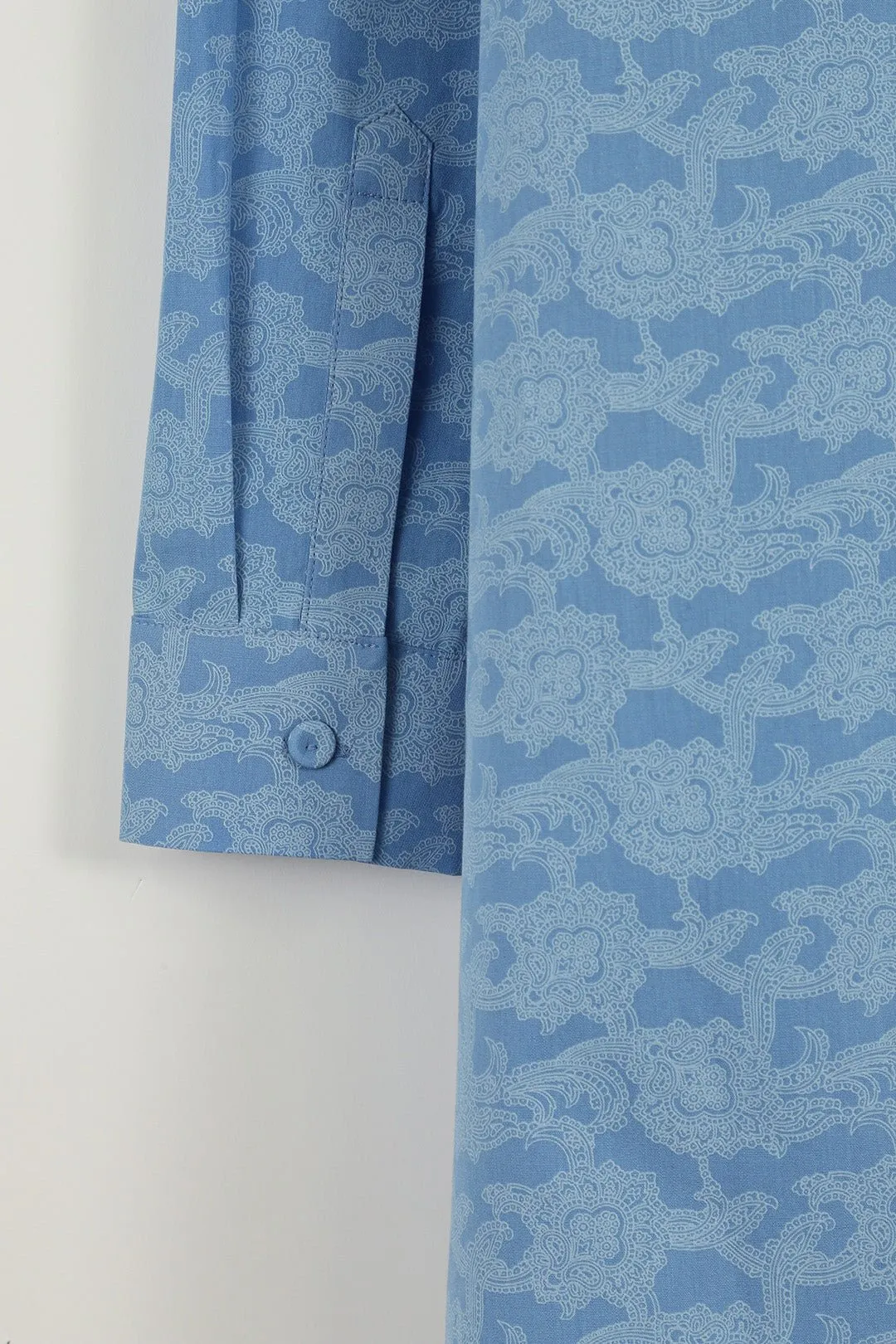 SELLA SHIRT IN ITALIAN COTTON SHIRT SKY PAINTING BLUE