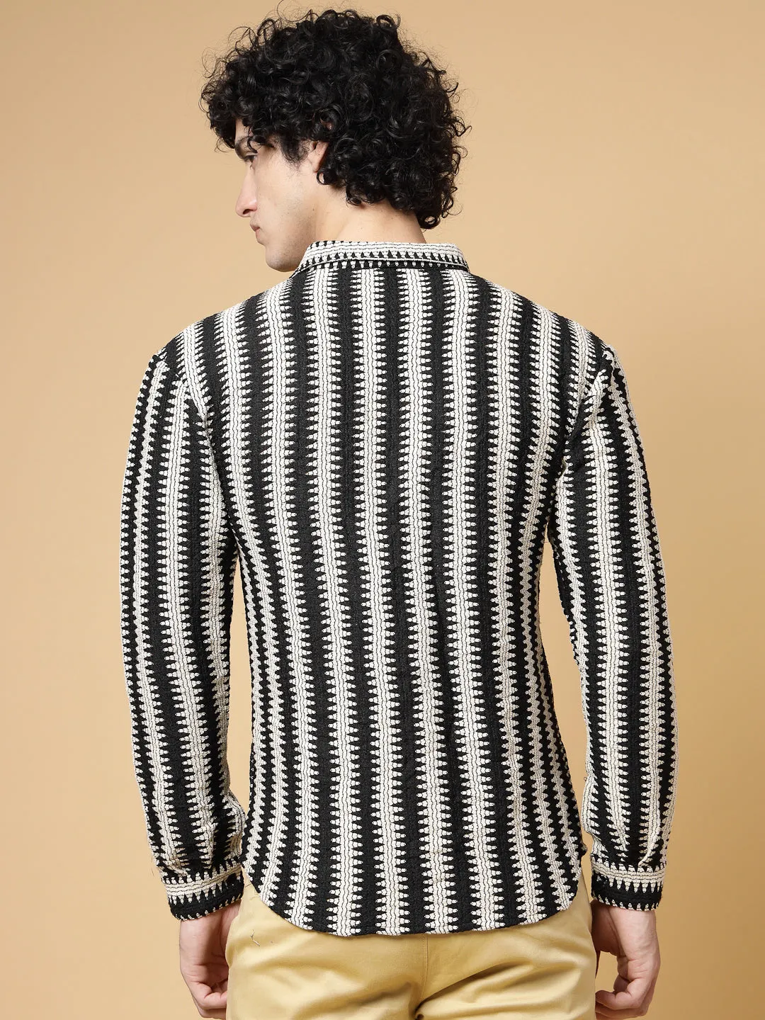 Stripes Crochet Shirt