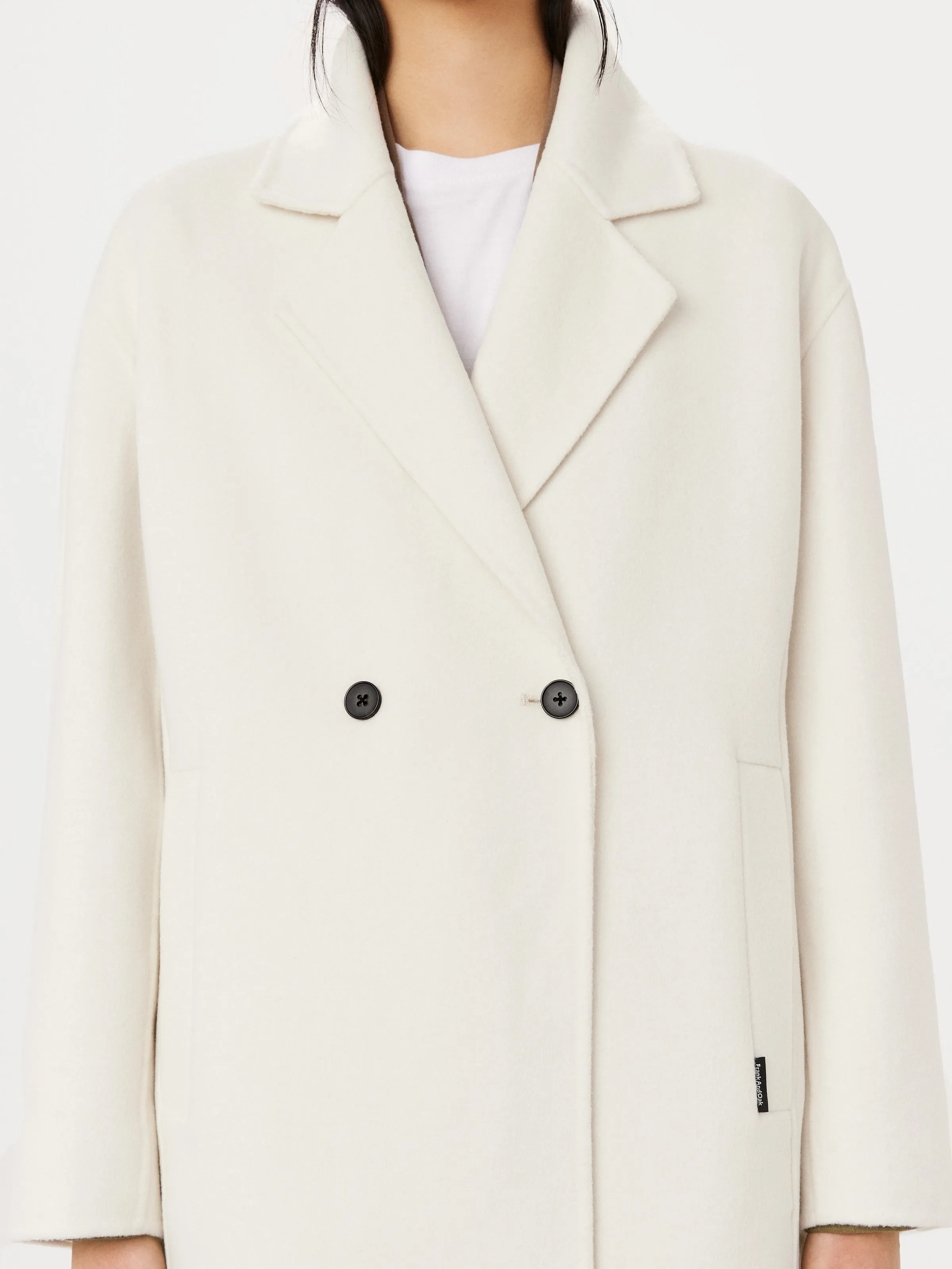 The Margaret Wool Blend Top Coat in Fog