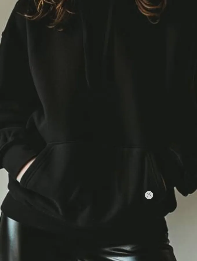 TONED HOODIE - BLACK