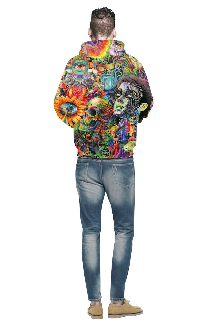 Trippy Abstract Sweat Hoodie