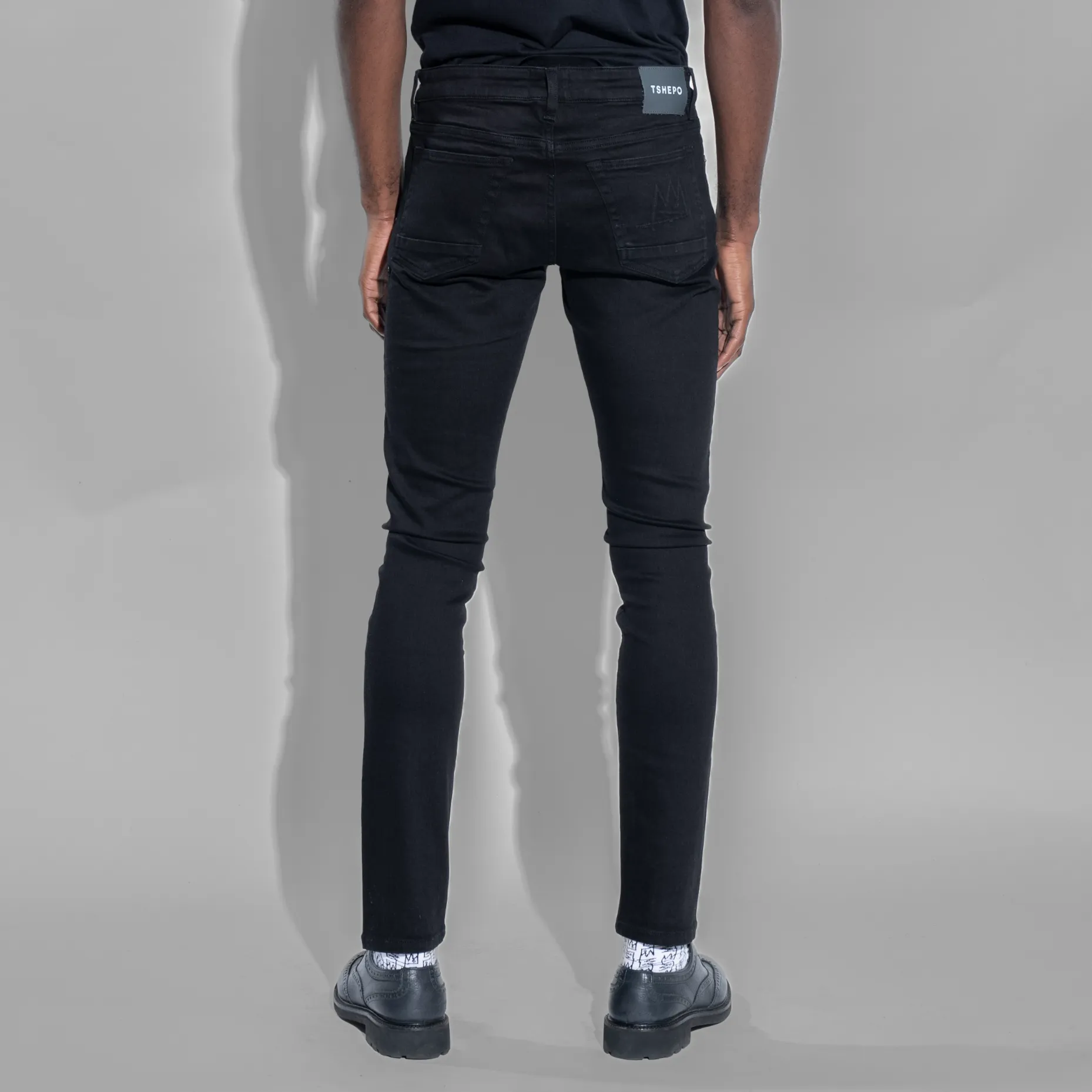 TSHEPO MENS RATO JEANS, BLACK