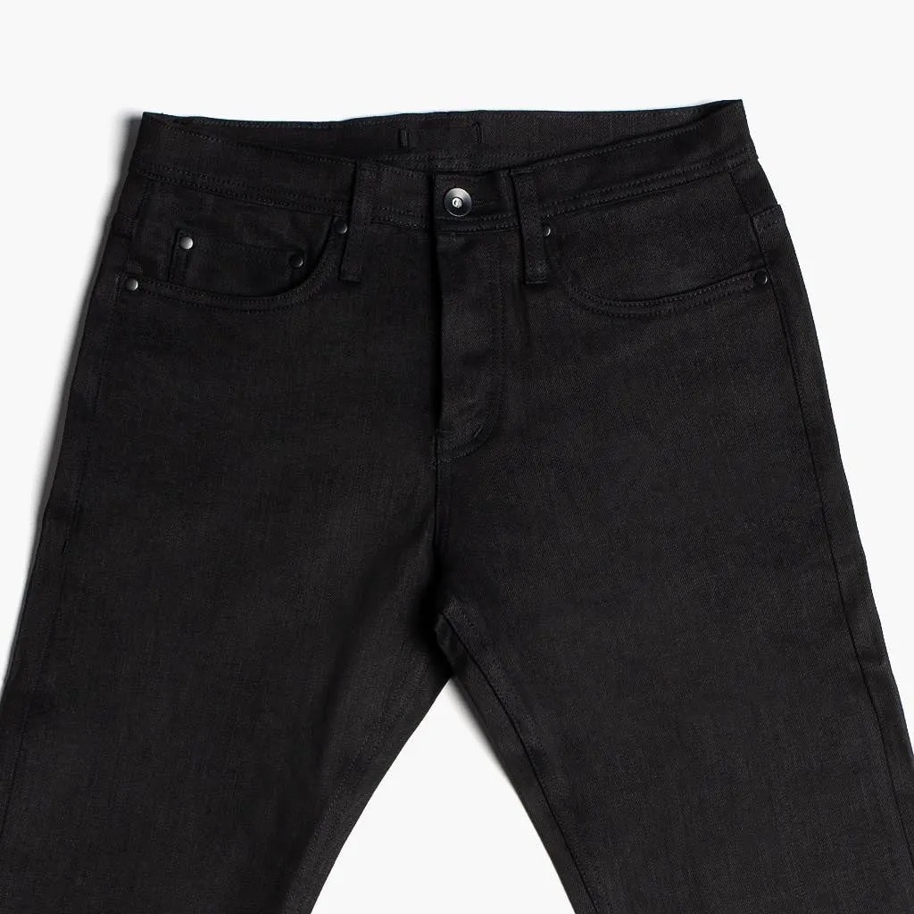 UB Stretch Selvedge Tapered Jeans | Black