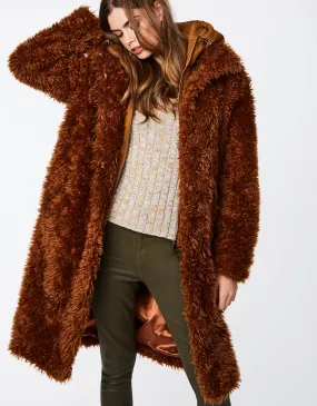 Soft and Luxurious Double Layer Faux Fur Coat.