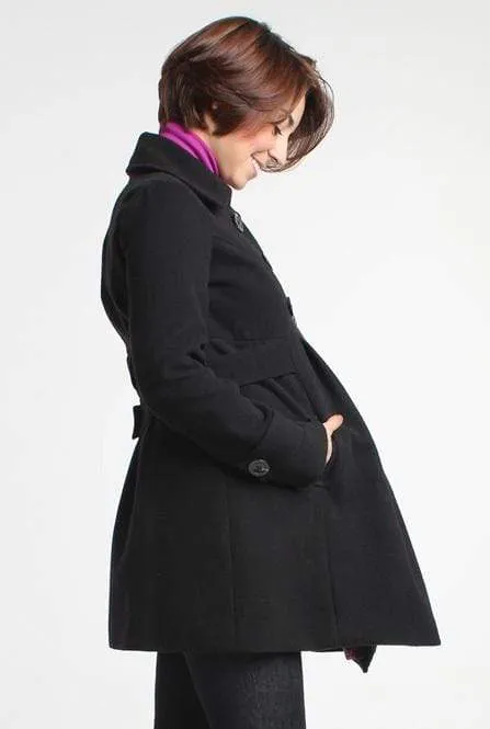 Waverly Maternity Coat Black