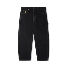 Weathergear Denim Jeans, Washed Black