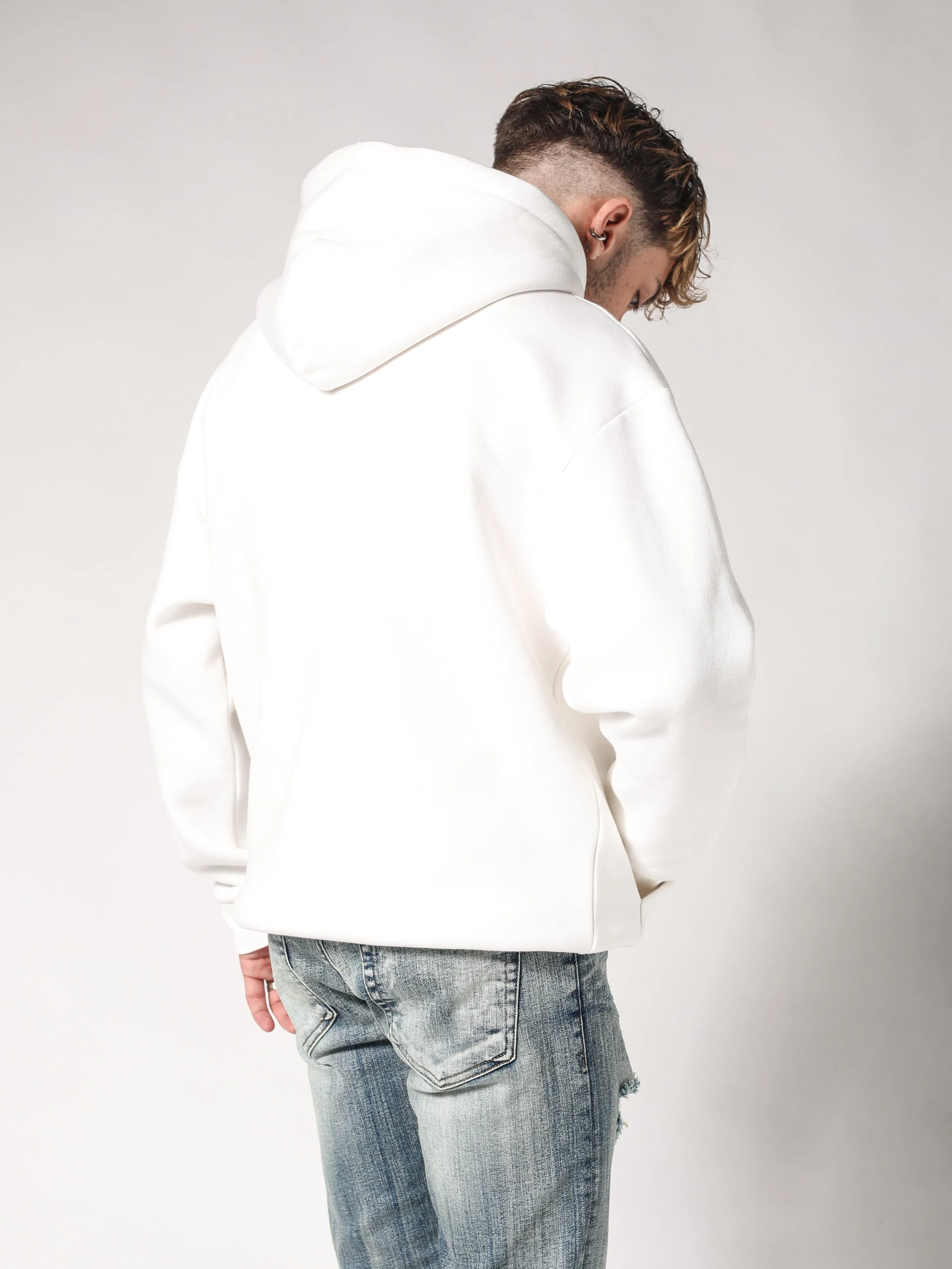 White Oversize Hoodie