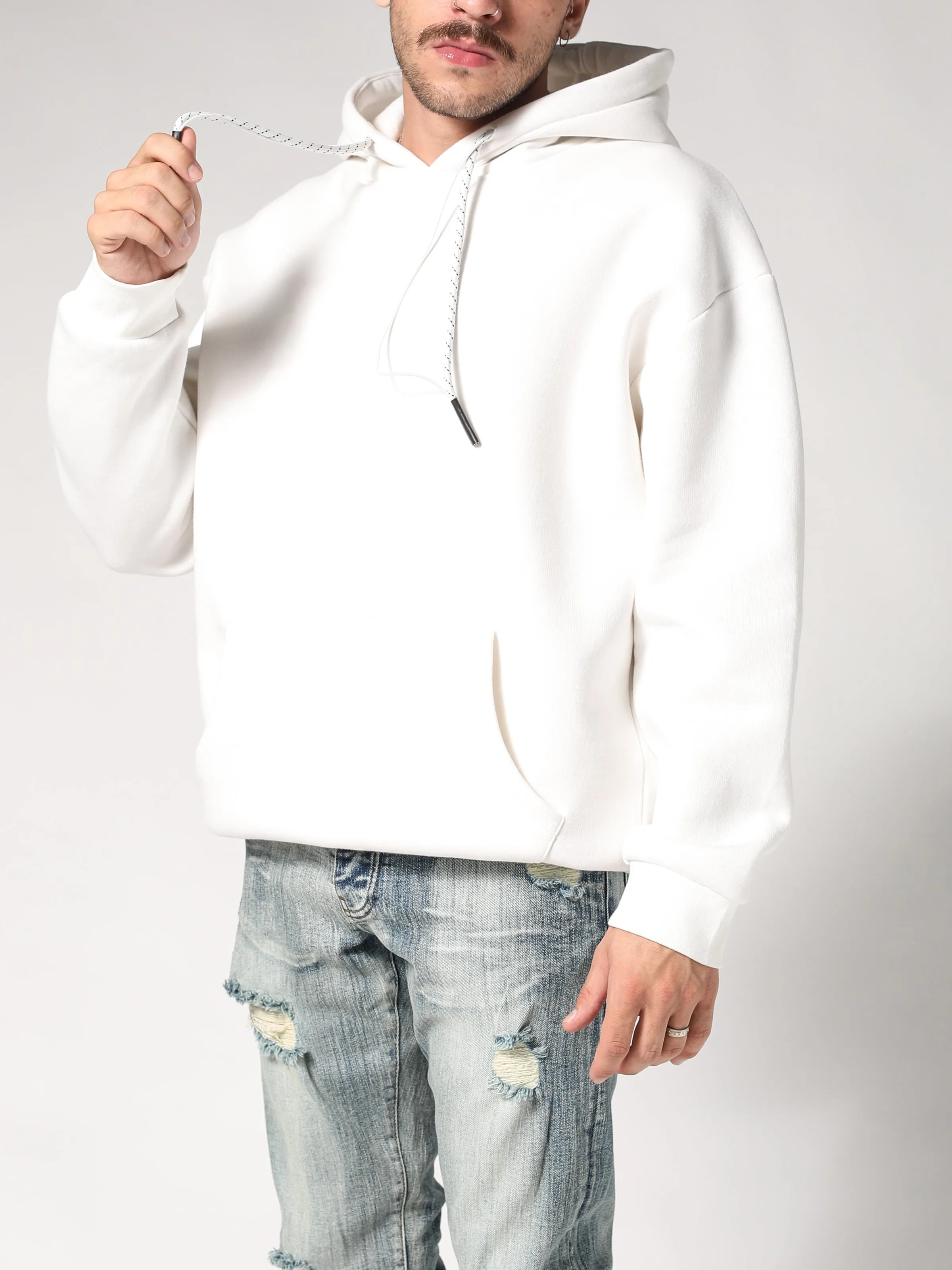 White Oversize Hoodie