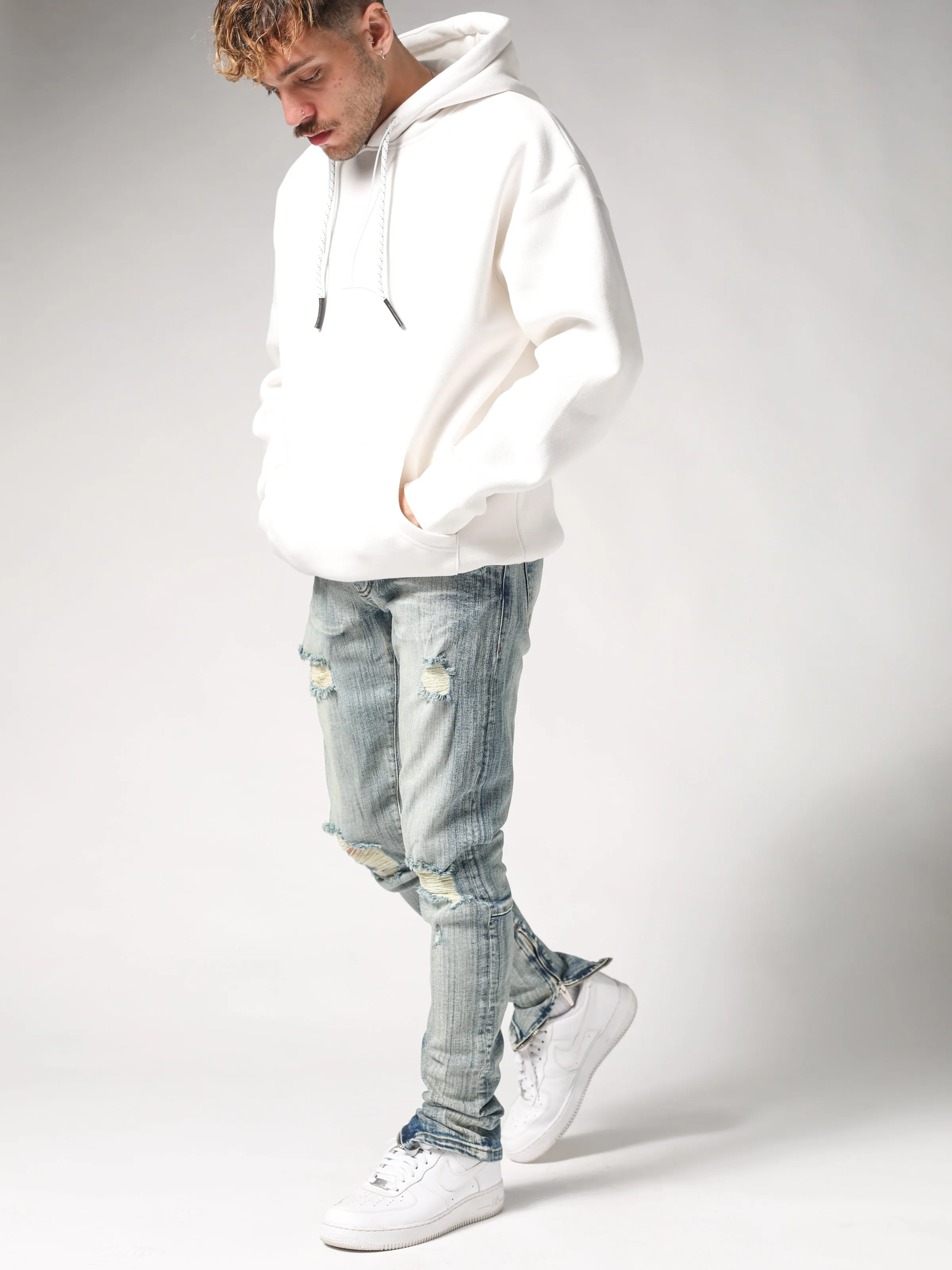 White Oversize Hoodie