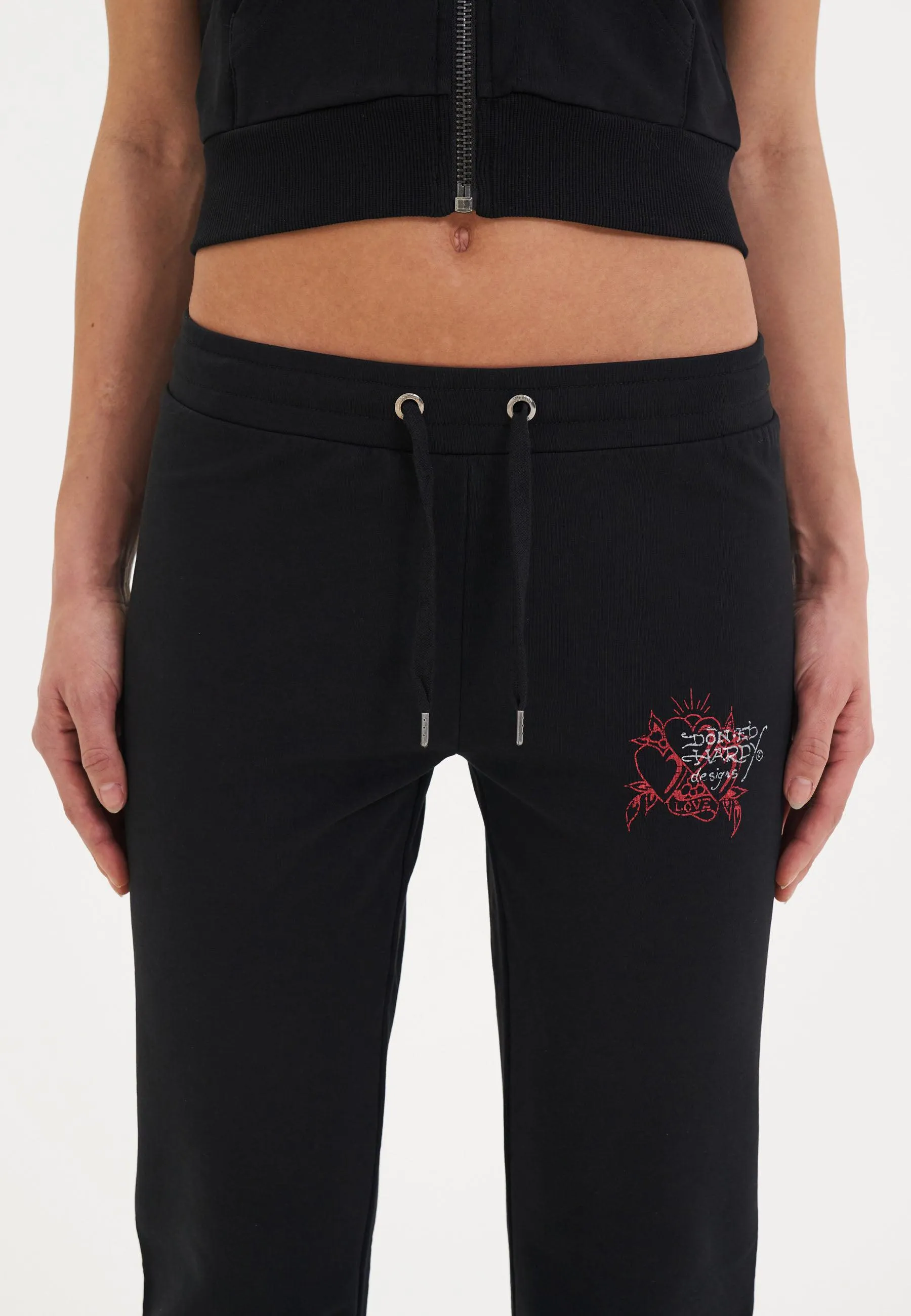 Womens Loving Eternal Flared Trousers - Black