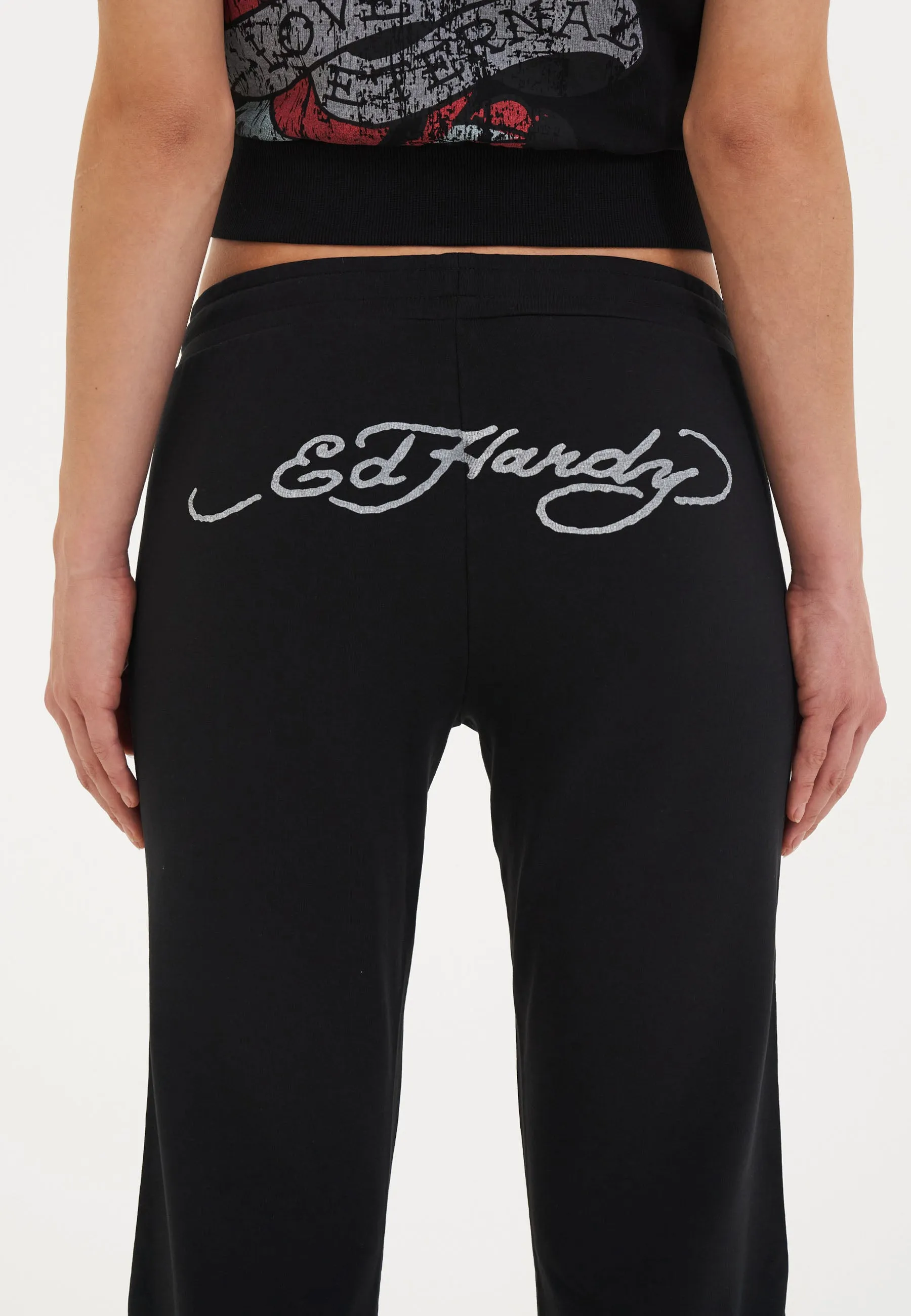 Womens Loving Eternal Flared Trousers - Black