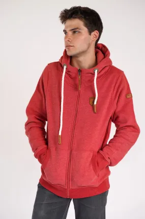 Zeus Crimson Zip Hoodie